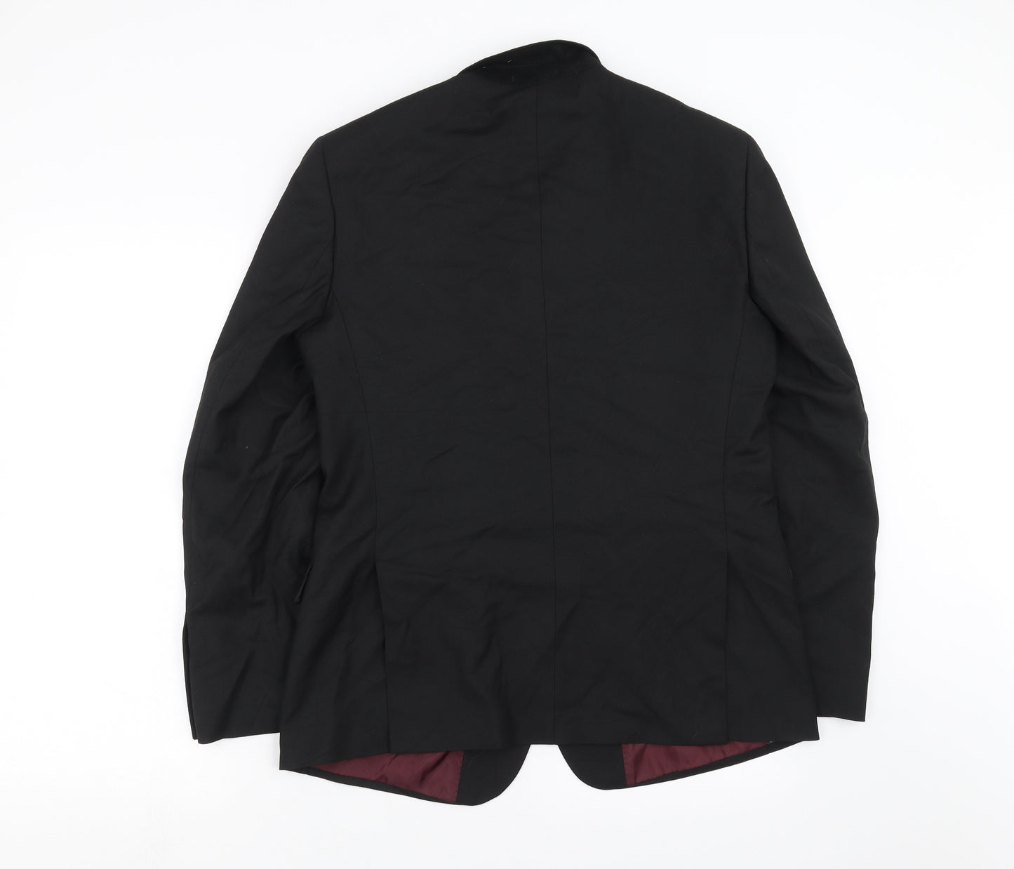 Marks and Spencer Mens Black   Jacket Suit Jacket Size 40  - with stretch