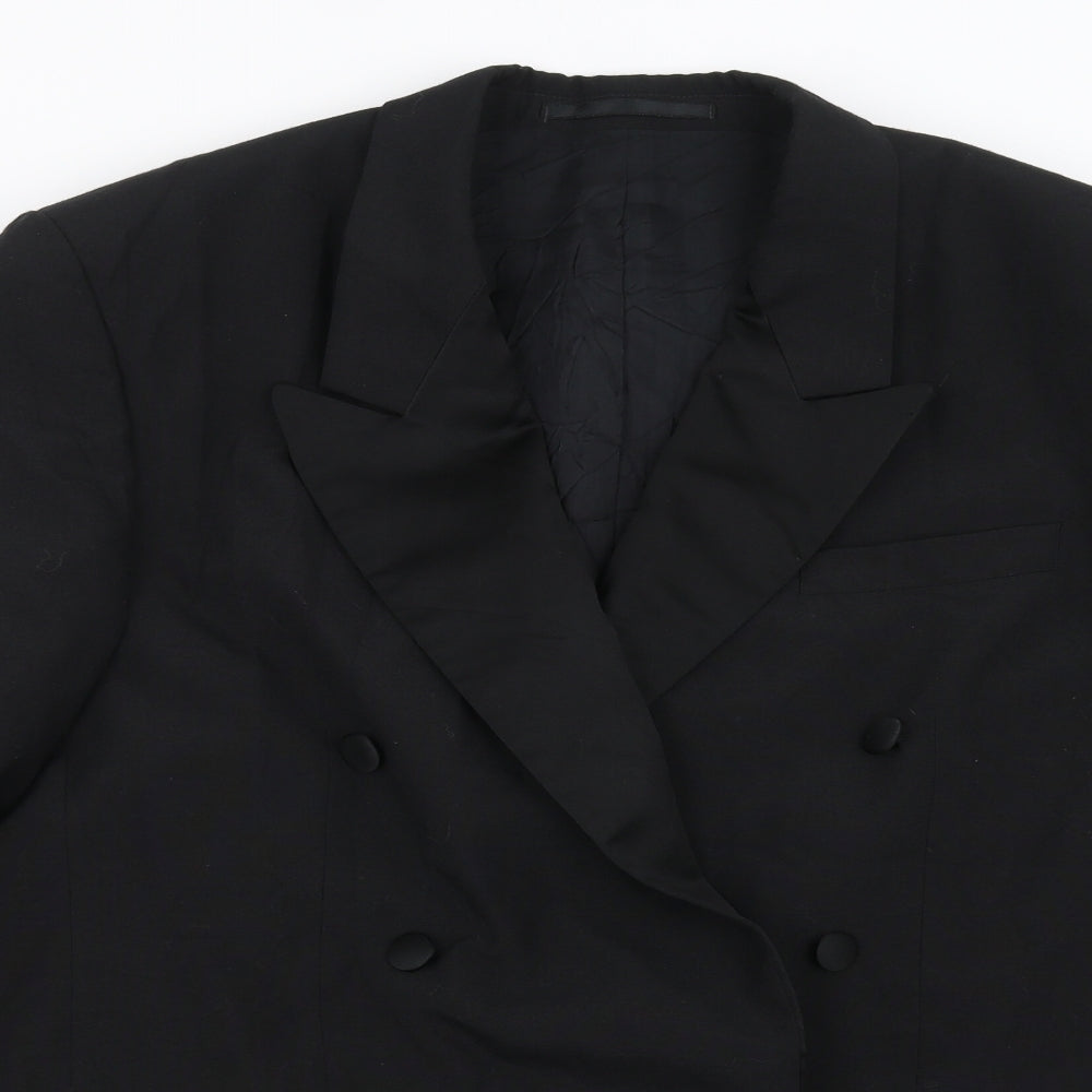 The Fine Tailoring Collection Mens Black   Jacket Suit Jacket Size 40