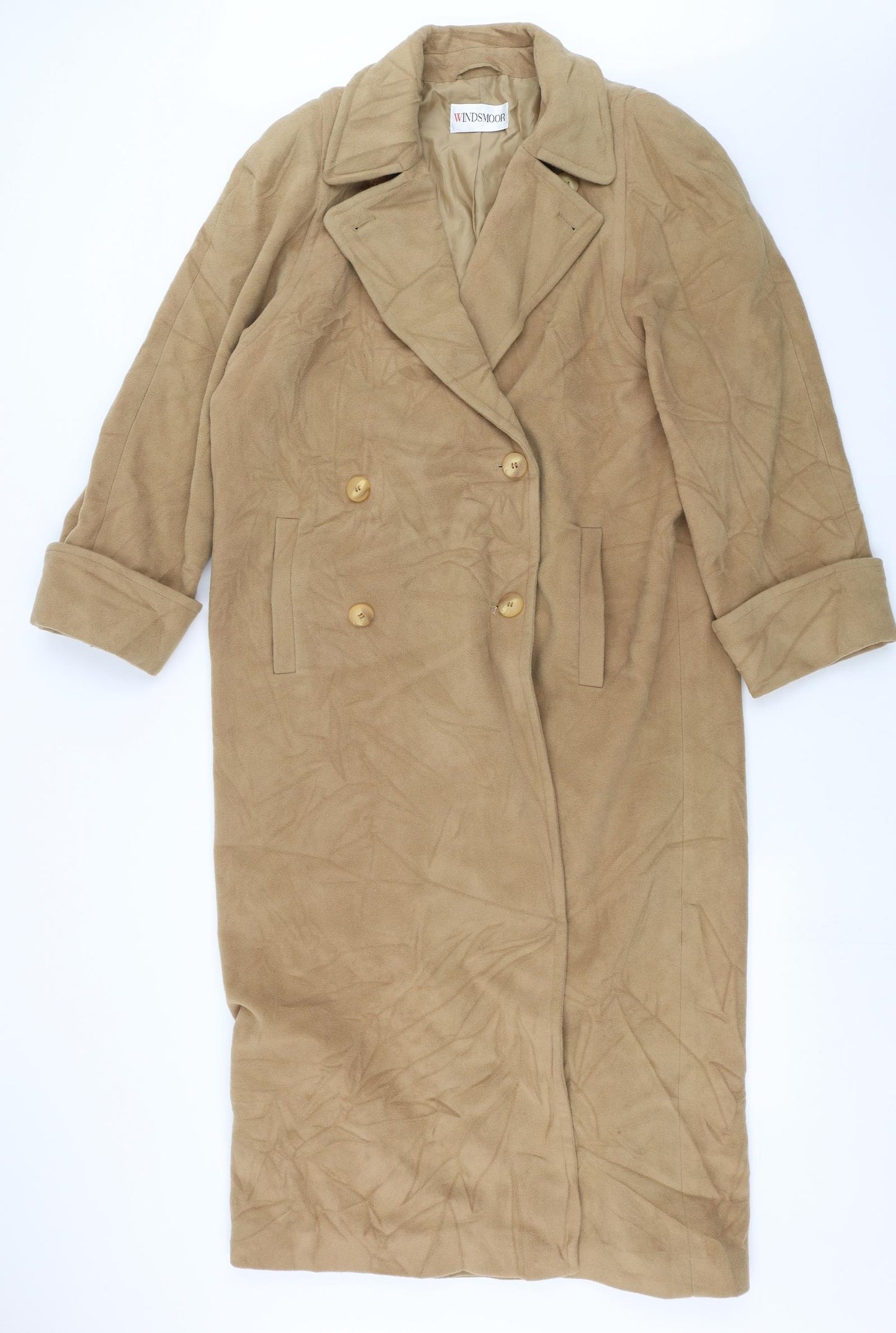 Windsmoor Womens Beige   Overcoat Coat Size 10