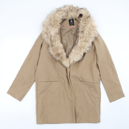 Primark Womens Beige   Jacket Coat Size 8