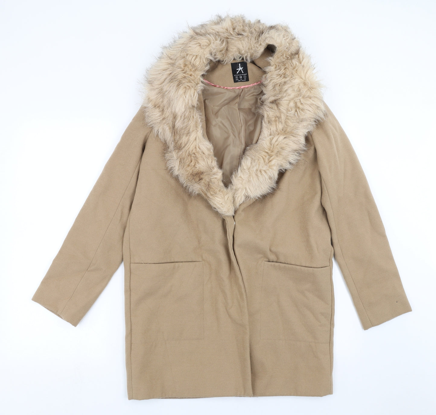 Primark Womens Beige   Jacket Coat Size 8