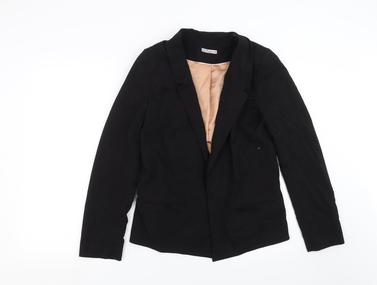 Hot Options Womens Black   Jacket Blazer Size 10