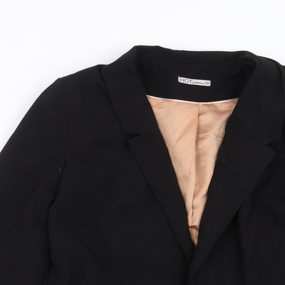 Hot Options Womens Black   Jacket Blazer Size 10