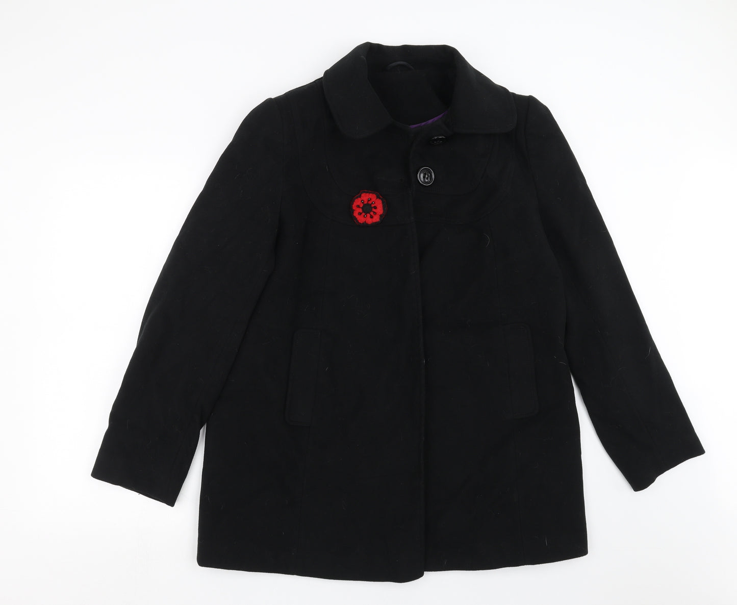 F&F Womens Black   Jacket Coat Size 16