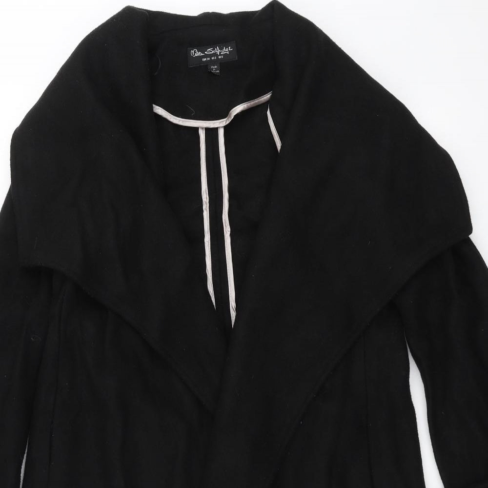 Miss Selfridge Womens Black   Jacket Coat Size 6