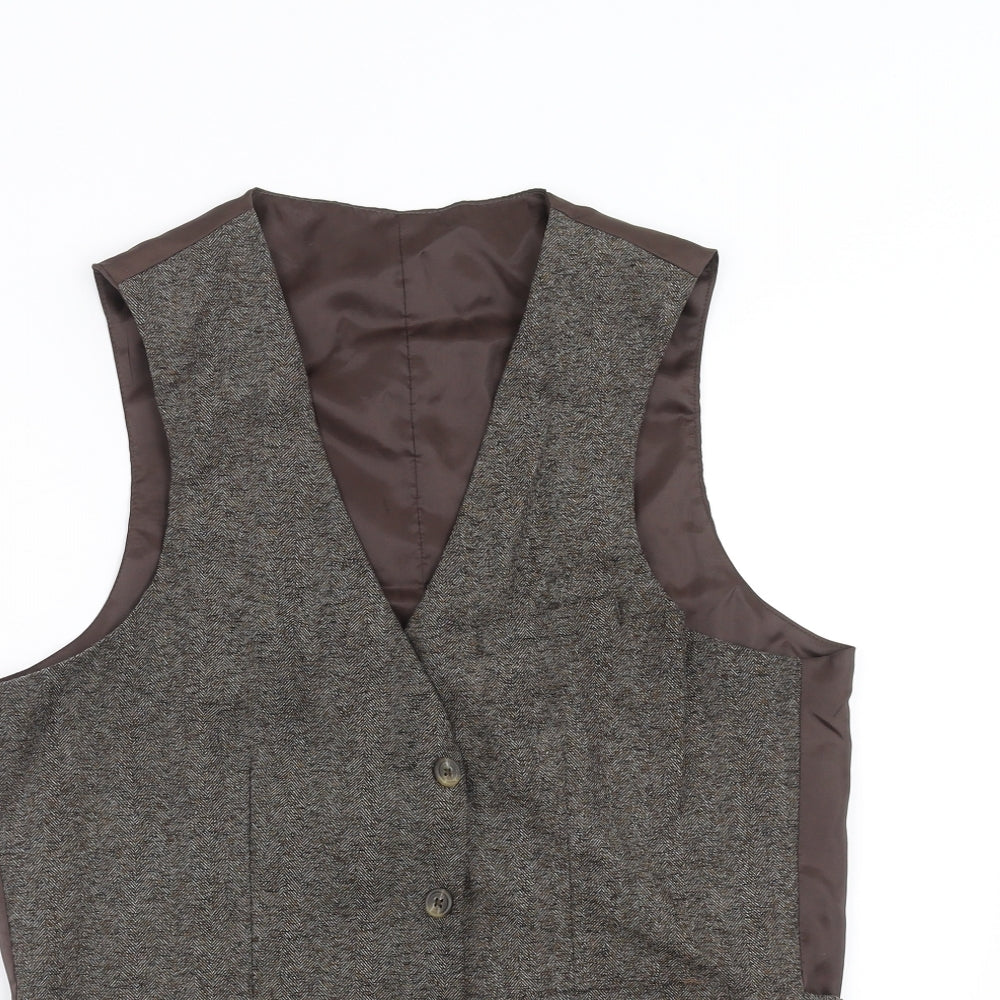 ASOS Mens Brown   Jacket Suit Waistcoat Size 38