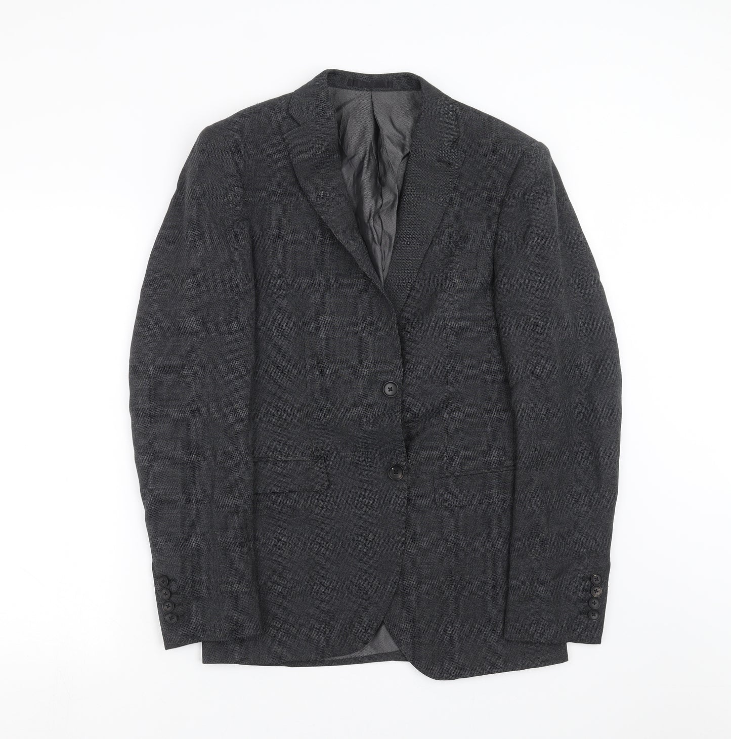 NEXT Mens Grey Geometric  Jacket Suit Jacket Size 38
