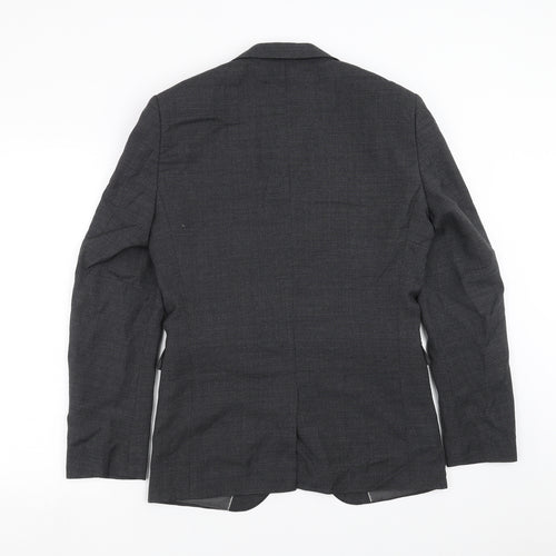 NEXT Mens Grey Geometric  Jacket Suit Jacket Size 38