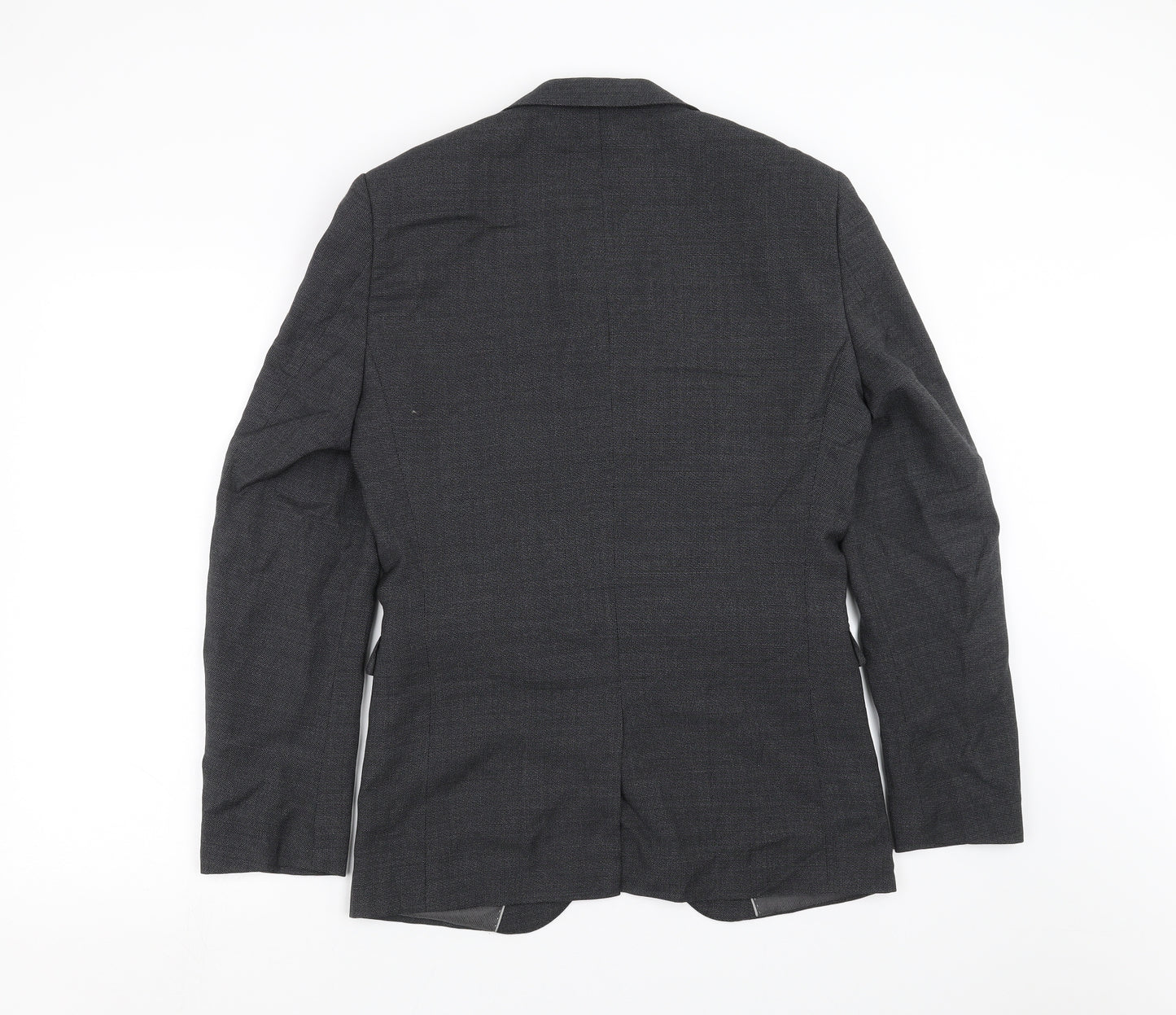 NEXT Mens Grey Geometric  Jacket Suit Jacket Size 38