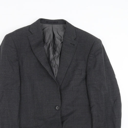 NEXT Mens Grey Geometric  Jacket Suit Jacket Size 38