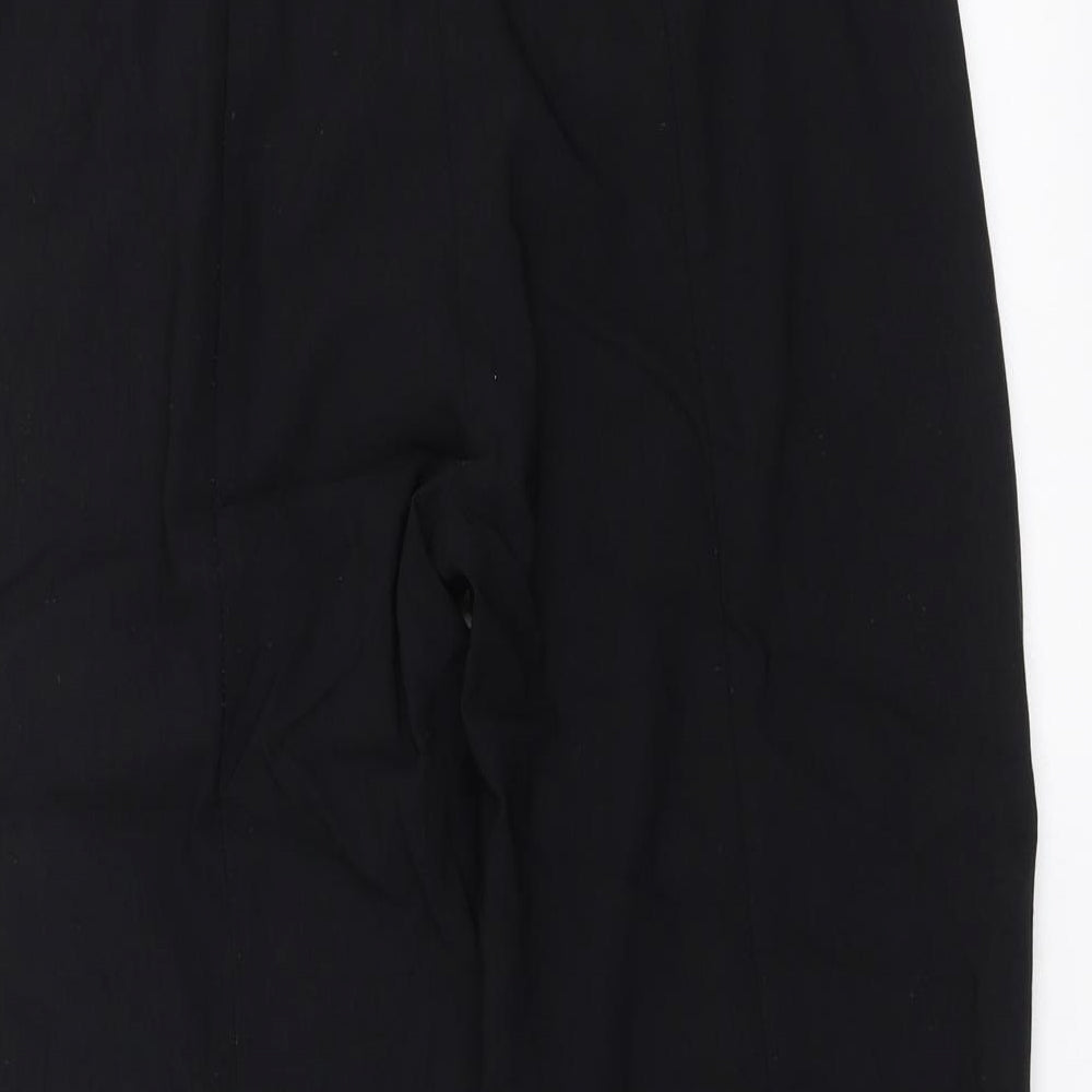 ROBELL Womens Black   Cropped Trousers Size 12 L21 in