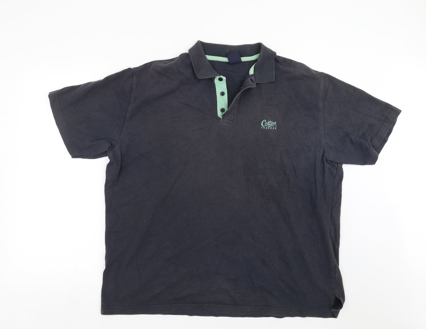 Cotton Traders Mens Blue    Polo Size 2XL