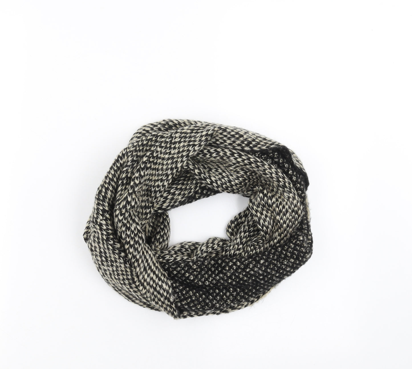 Preworn Womens Black    Scarf   - loop scarf