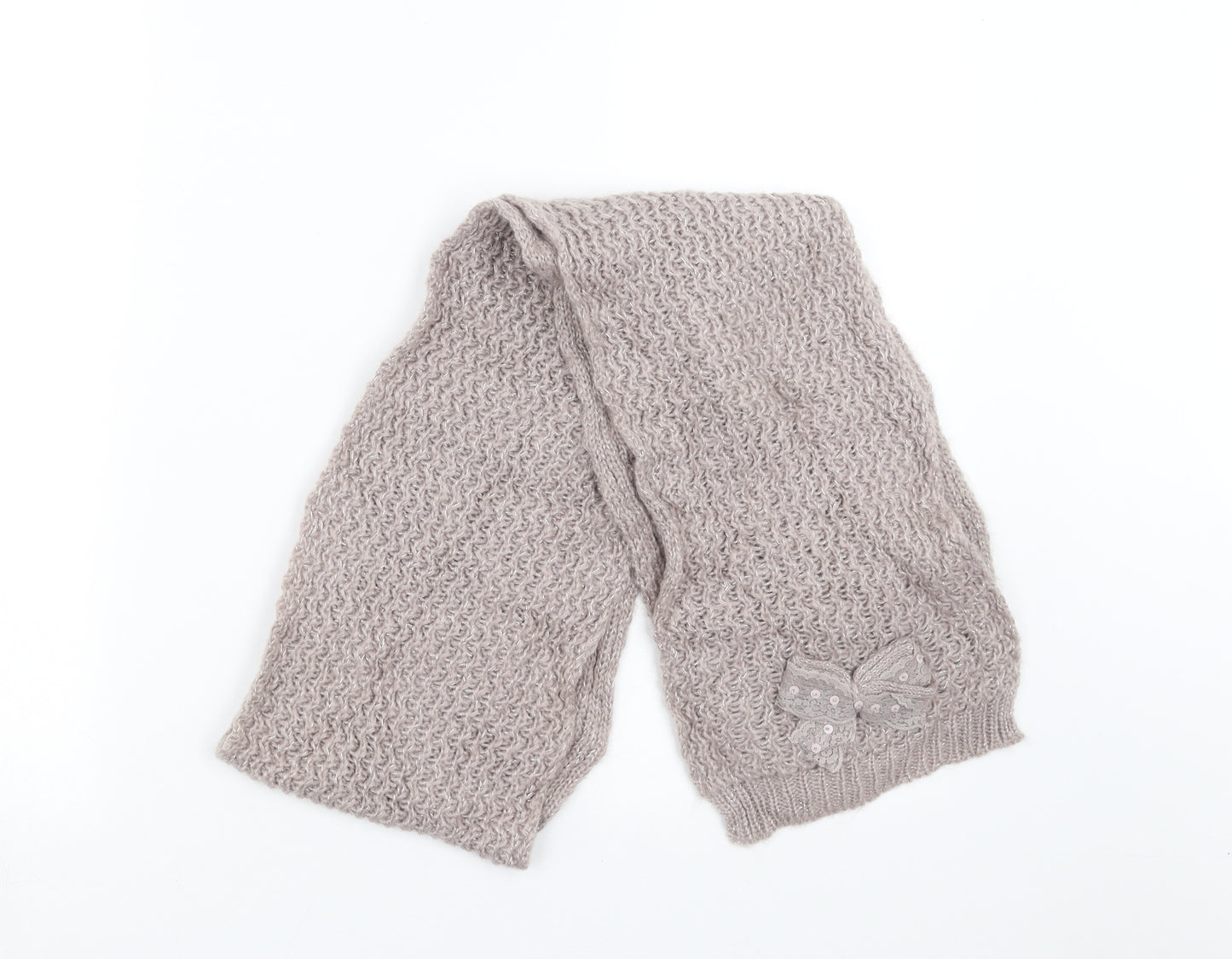 Preworn Womens Purple    Scarf   - bow detail