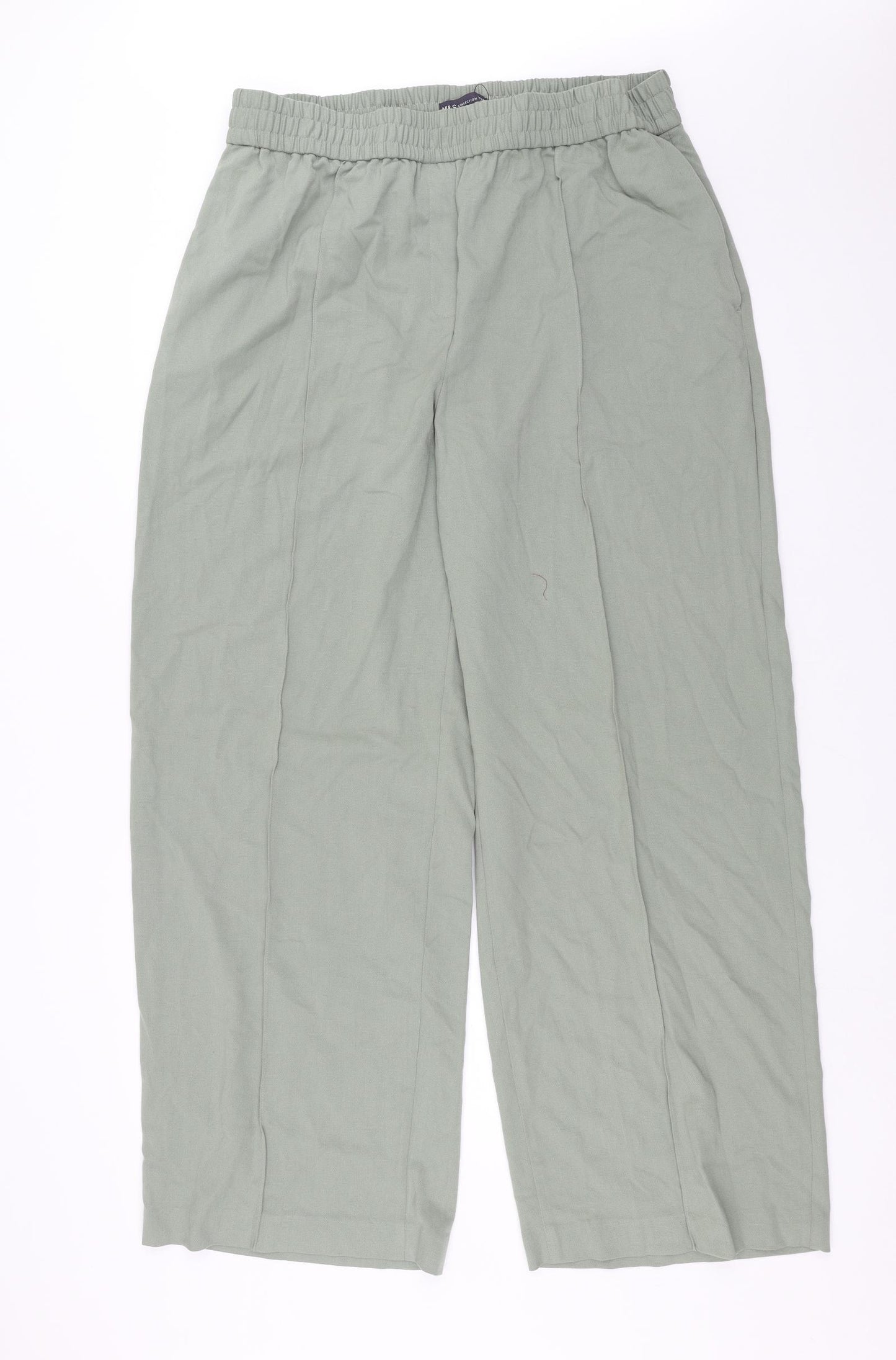 Marks and Spencer Womens Green   Trousers  Size 20 L32 in