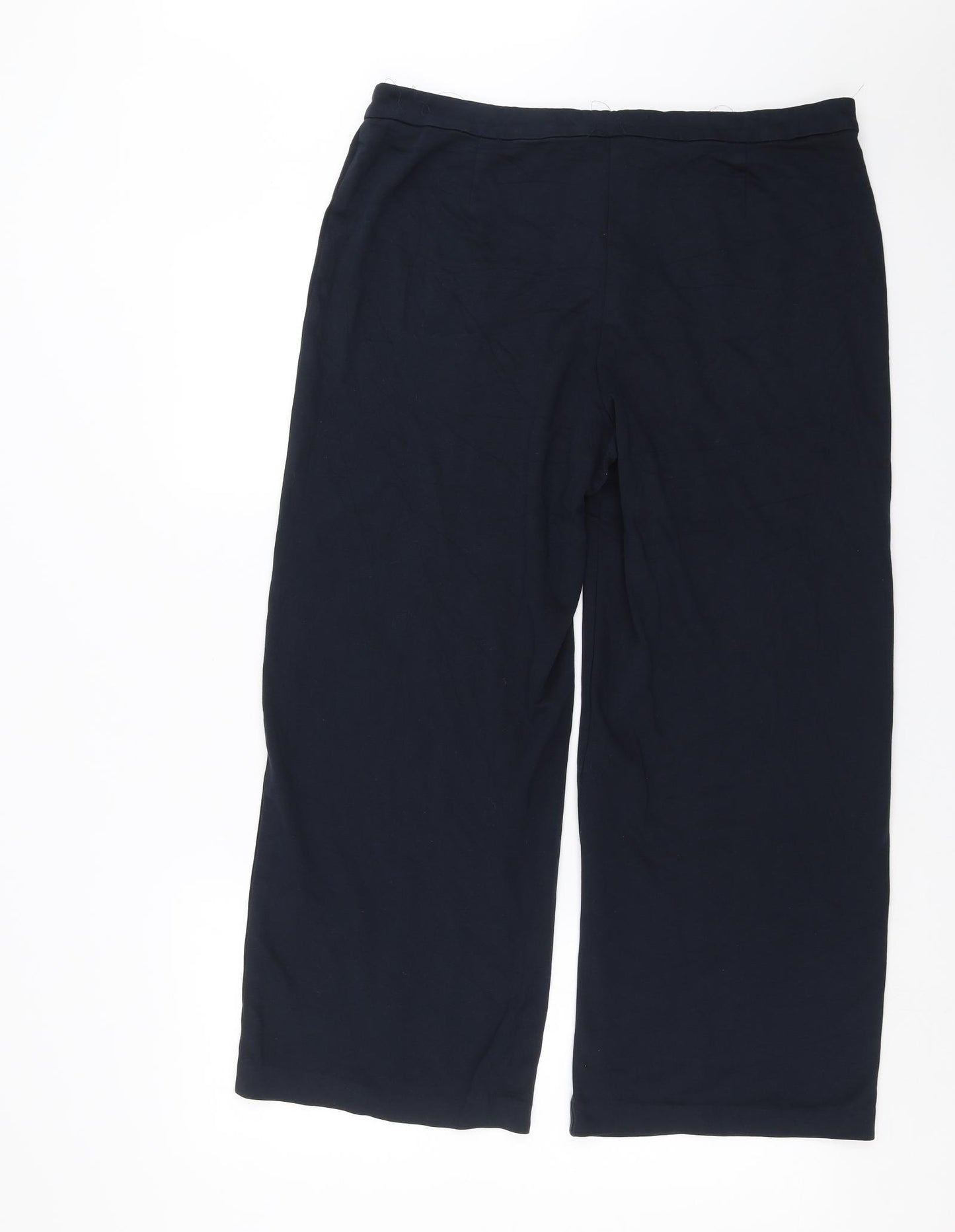 Marks and Spencer Womens Blue   Cropped Trousers Size 16 L26 in