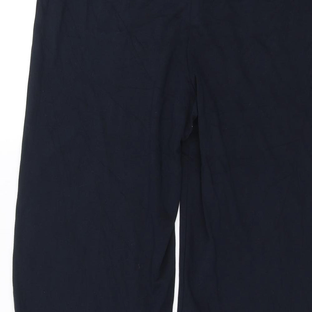 Marks and Spencer Womens Blue   Cropped Trousers Size 16 L26 in