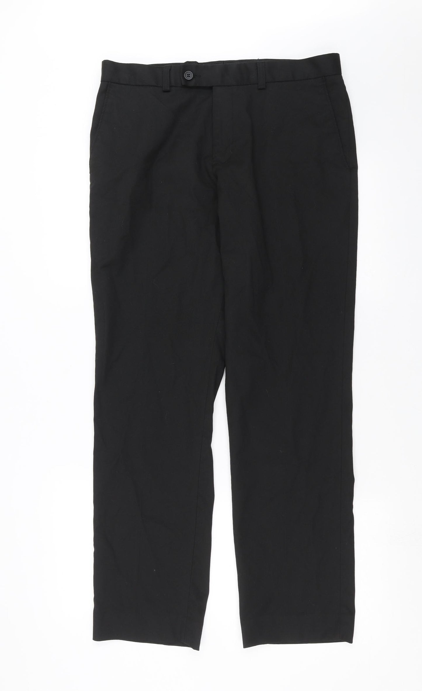 TU Mens Black   Trousers  Size 34 in L31 in - Tailored fit