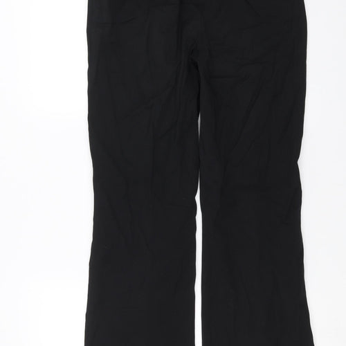 TU Womens Black  Rayon Trousers  Size 10 L30 in