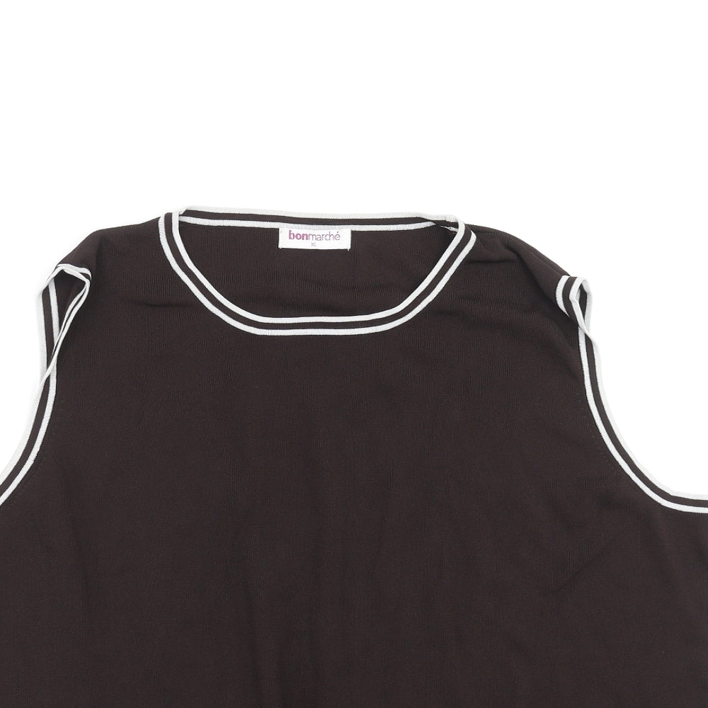 Bonmarché Womens Brown   Pullover Jumper Size XL