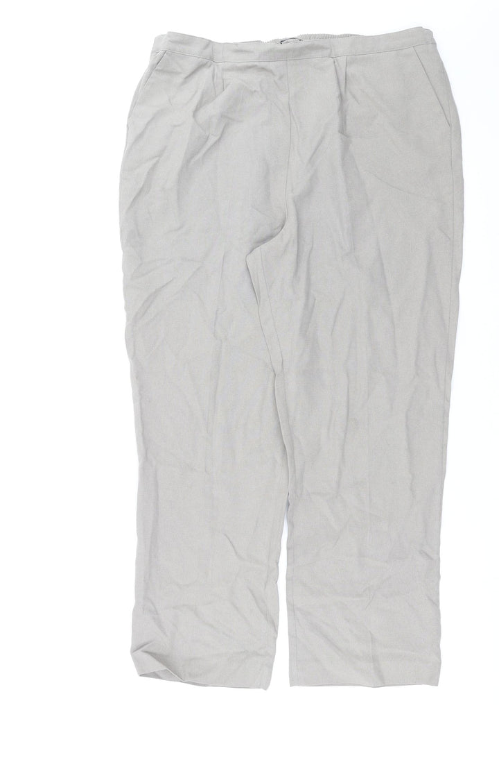 Bonmarché Womens Grey Trousers Size 18 L27 in