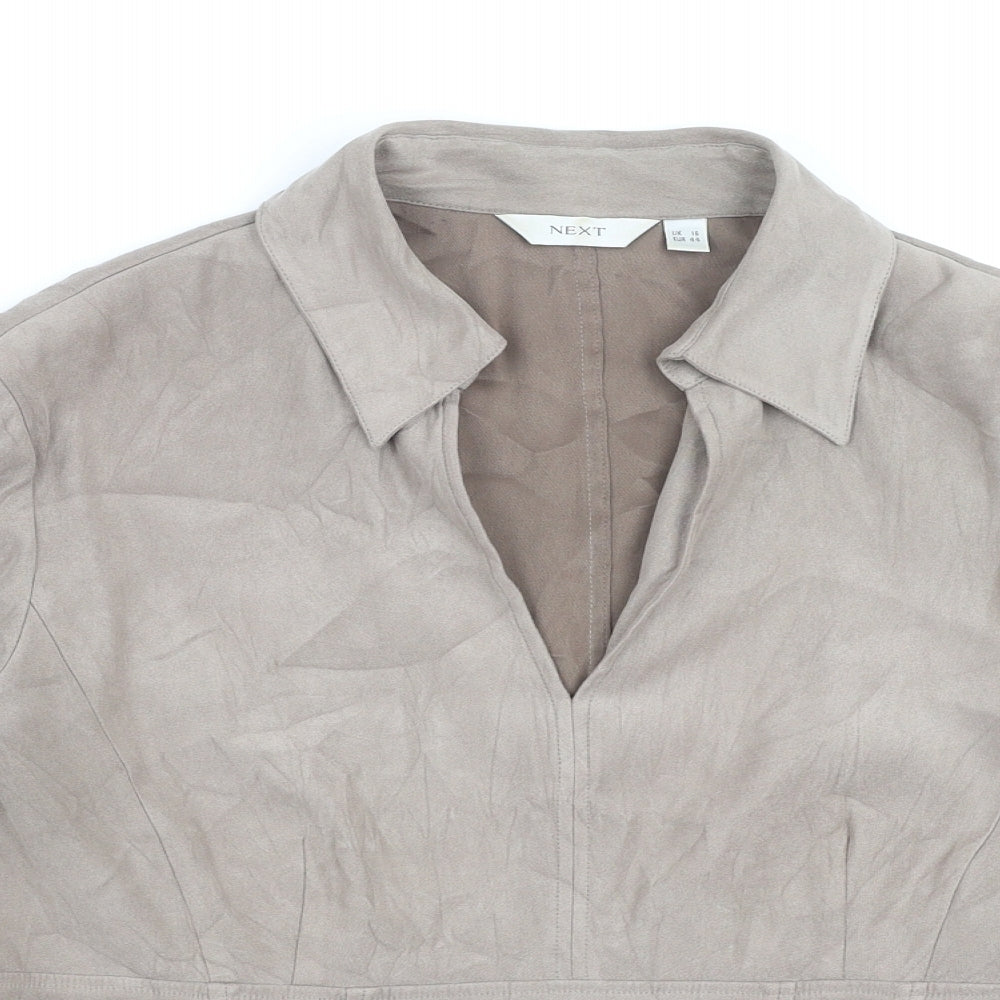 NEXT Womens Beige   Basic Blouse Size 16