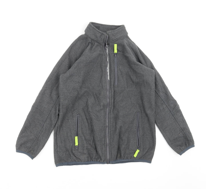 Crane Boys Grey Full Zip Jumper Size 11-12 Years
