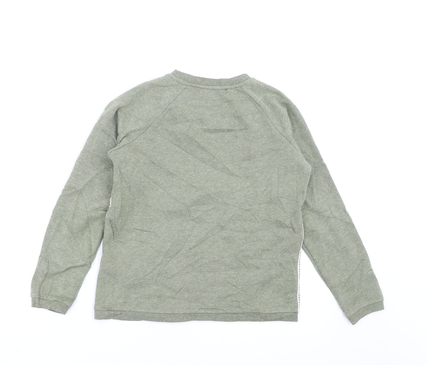 Very Girls Green   Pullover Sweatshirt Size 11-12 Years  - crochet detail