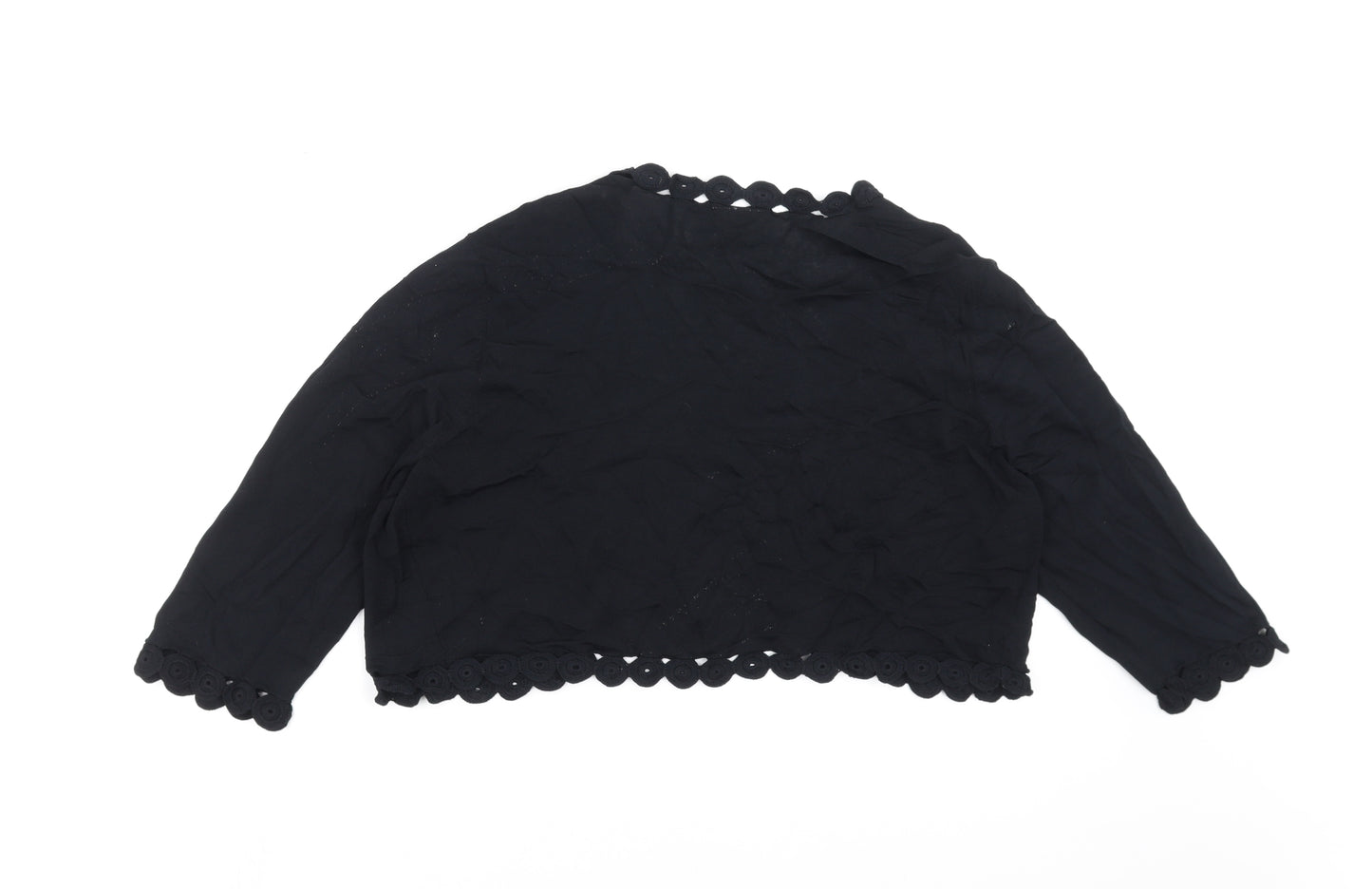 Wallis Womens Black   Cardigan Jumper Size 20  - shrug