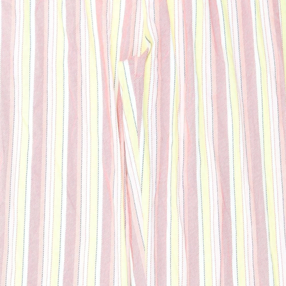 Vivance Collection Womens Pink Striped   Pyjama Pants Size 10