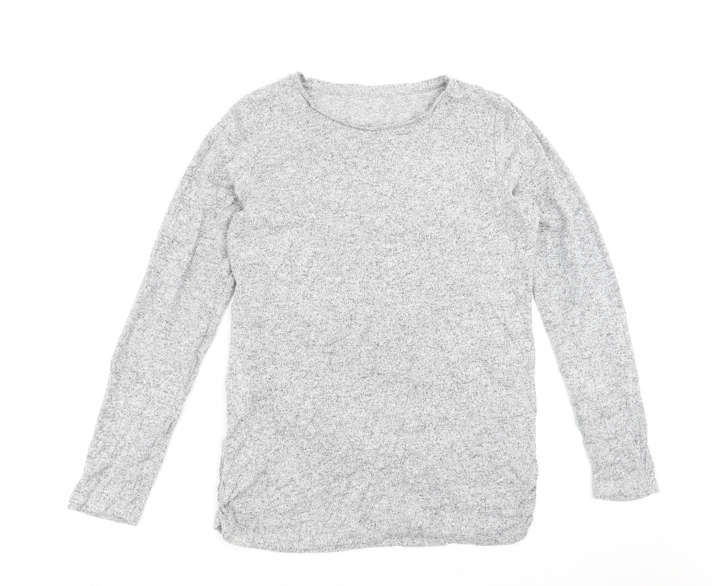 NEXT Womens Grey  Knit Pullover Jumper Size 14  - Ruched Sides