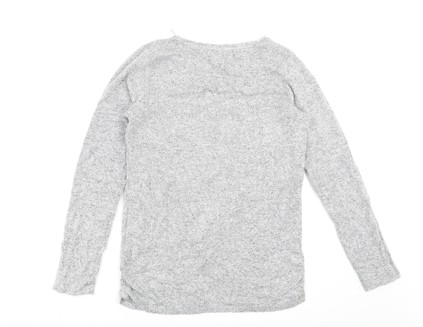 NEXT Womens Grey  Knit Pullover Jumper Size 14  - Ruched Sides