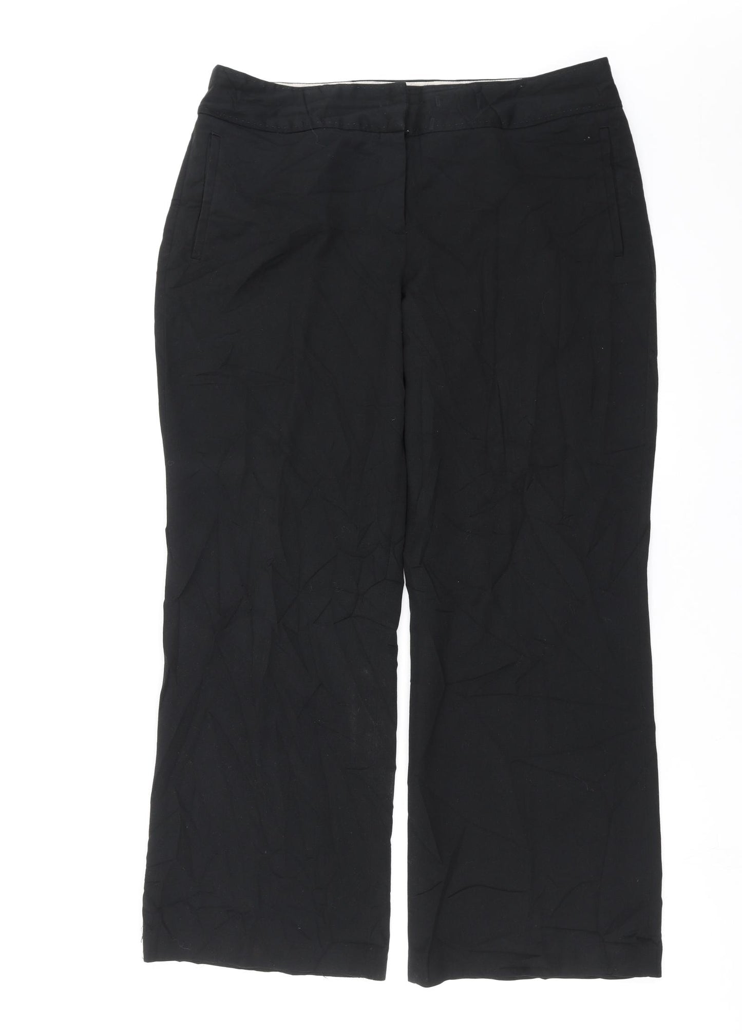 NEXT Womens Black   Trousers  Size 16 L28 in