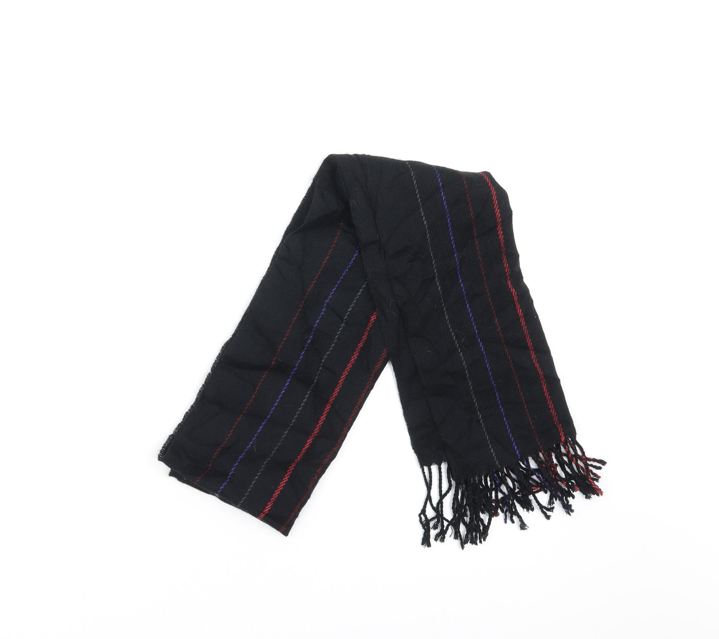Primark Unisex Black Striped   Scarf