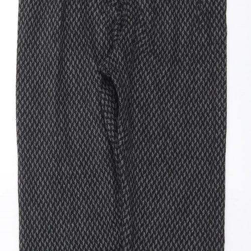 Marks and Spencer Womens Green Geometric  Carrot Leggings Size 12 L29 in