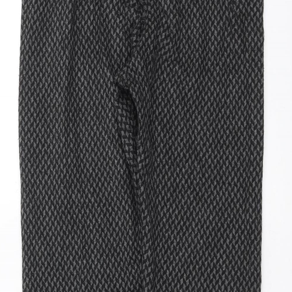 Marks and Spencer Womens Green Geometric  Carrot Leggings Size 12 L29 in