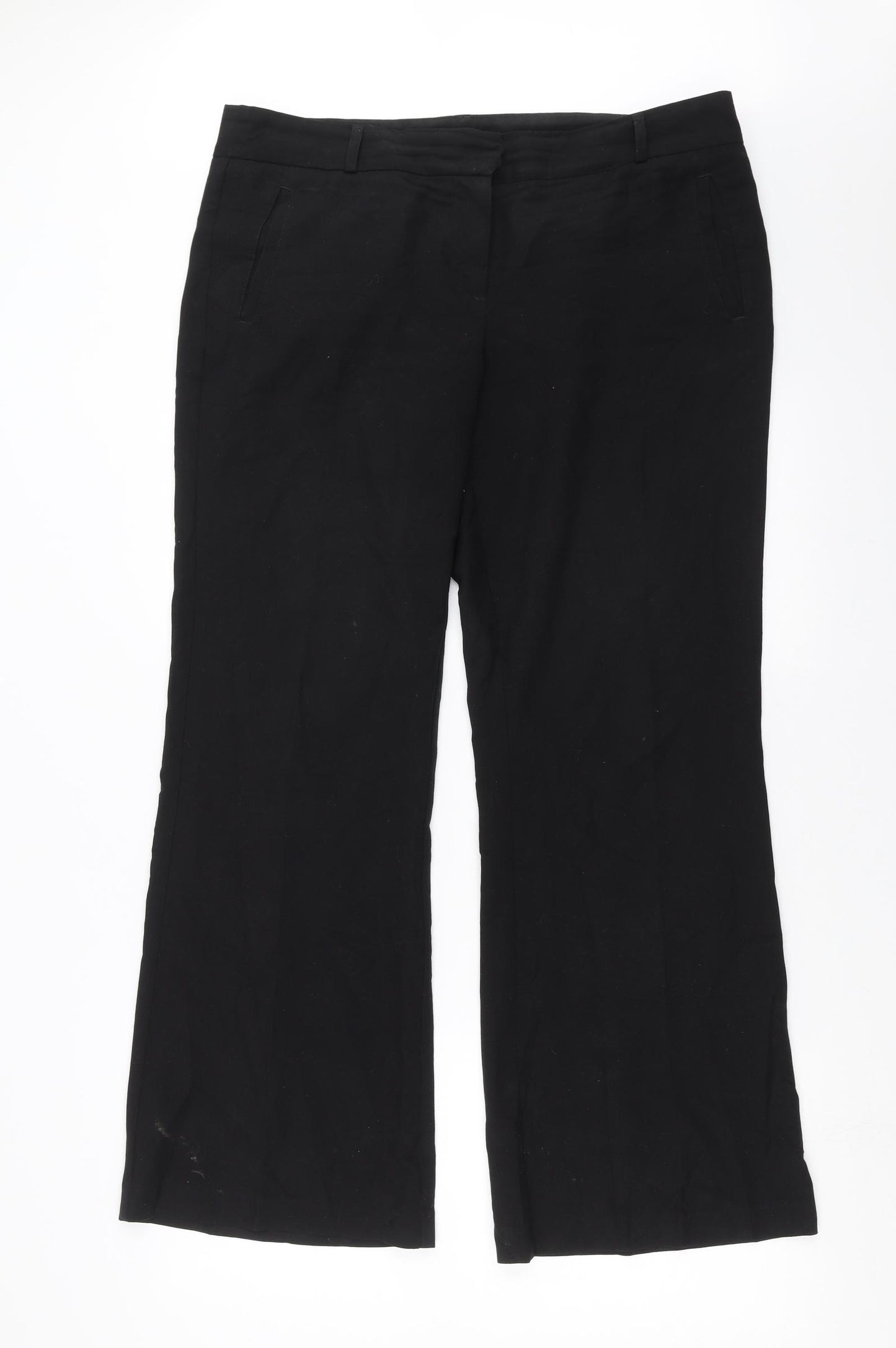 George Womens Black   Trousers  Size 16 L31 in