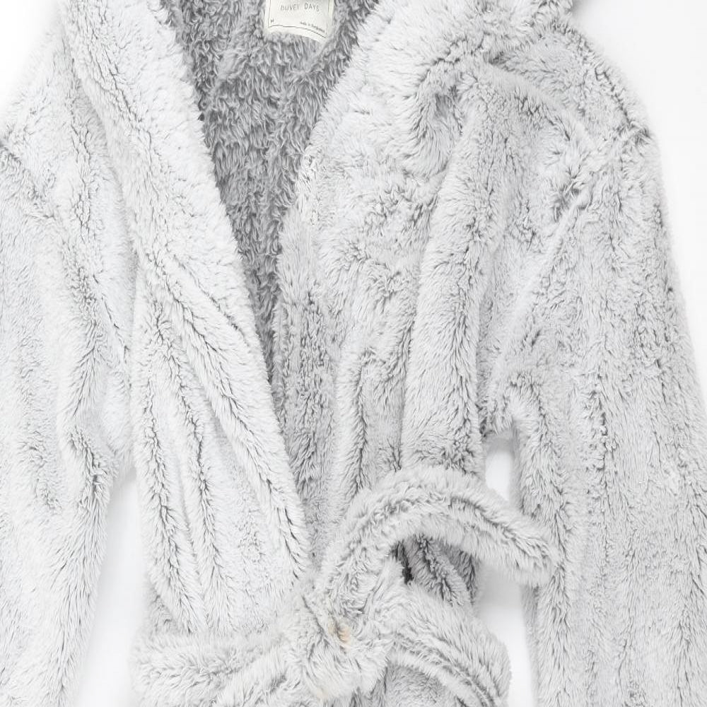 Marks and Spencer Womens Grey Solid  Top Robe Size M