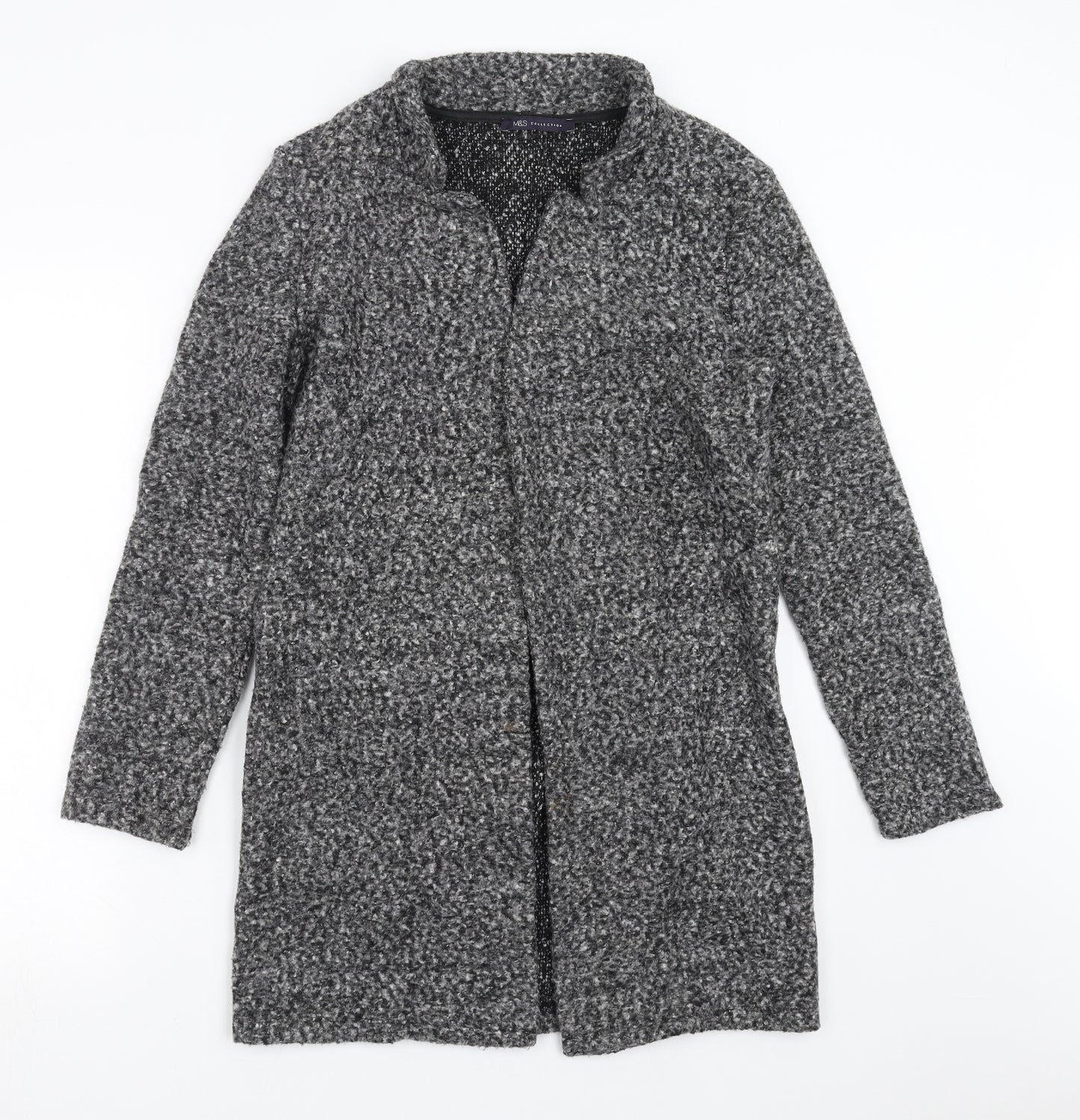 Marks and Spencer Womens Grey   Overcoat Coat Size 8