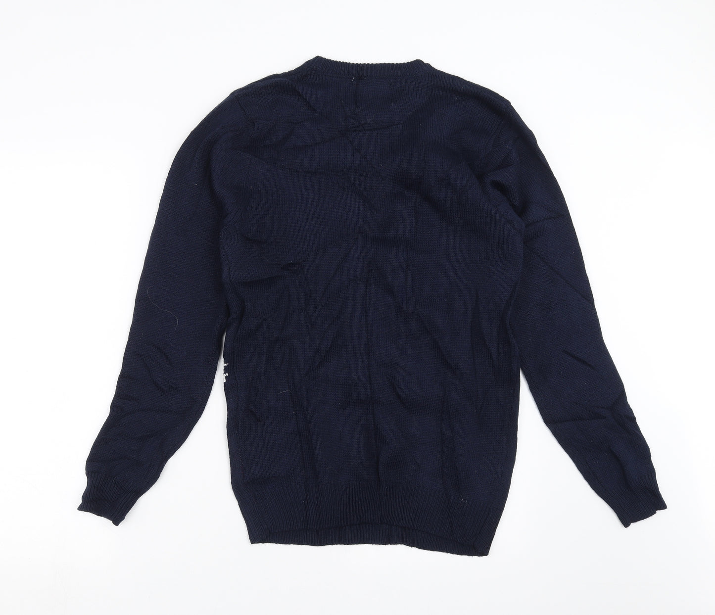 Primark Mens Blue  Knit Pullover Jumper Size XS  - christmas jumper