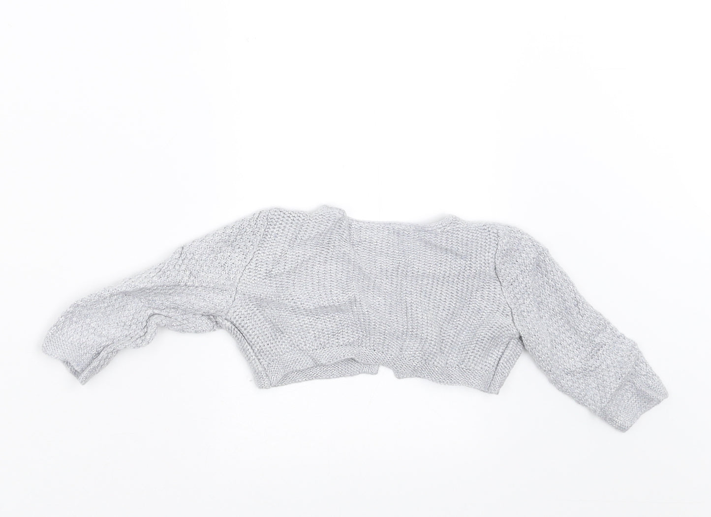Joe Fresh Girls Grey  Knit Shrug Jumper Size 6-9 Months