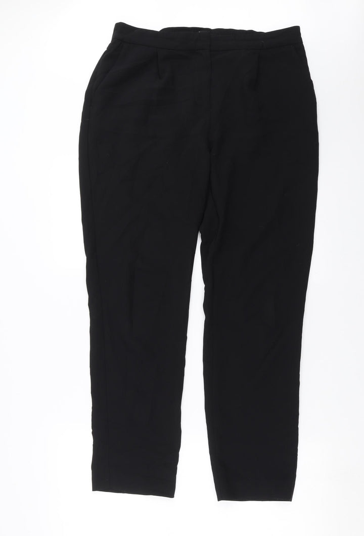 H&M Womens Black   Trousers  Size 12 L29 in