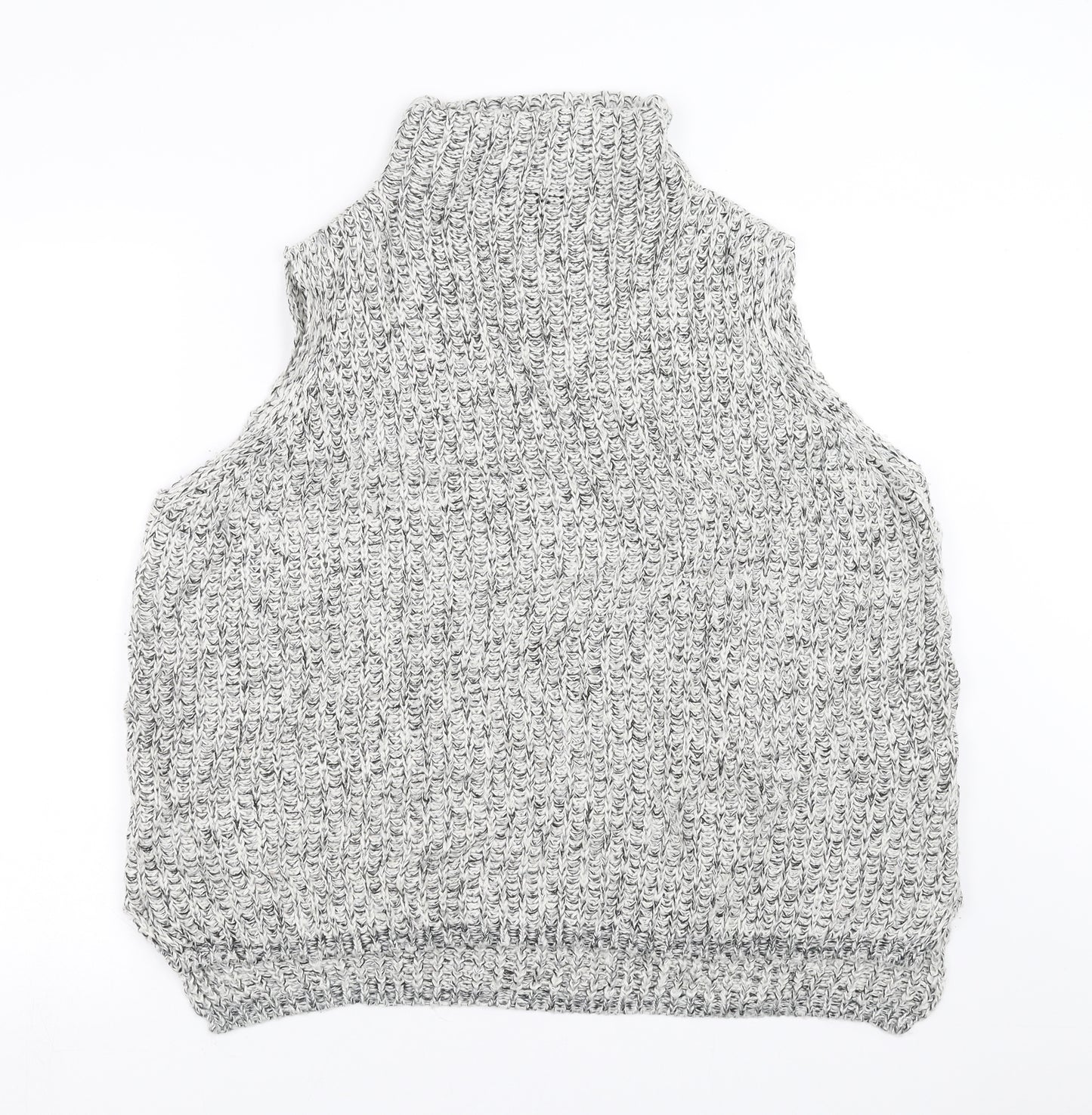 New Look Womens Grey  Knit Pullover Jumper Size S