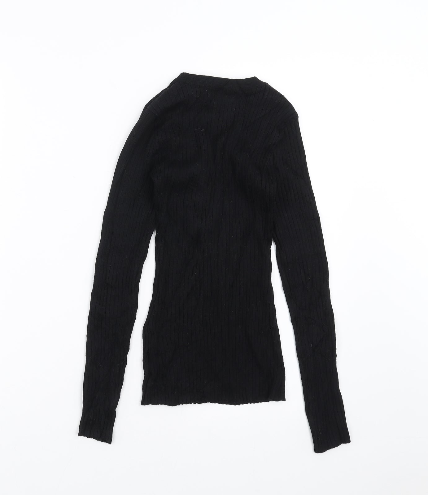 LU NYC Womens Black   Pullover Jumper Size S  - stretch fabric