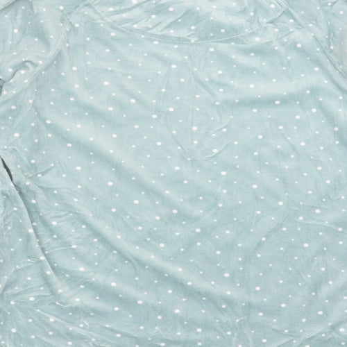 Primark Womens Green Polka Dot  Top Pyjama Top Size 10  - Do not disturb