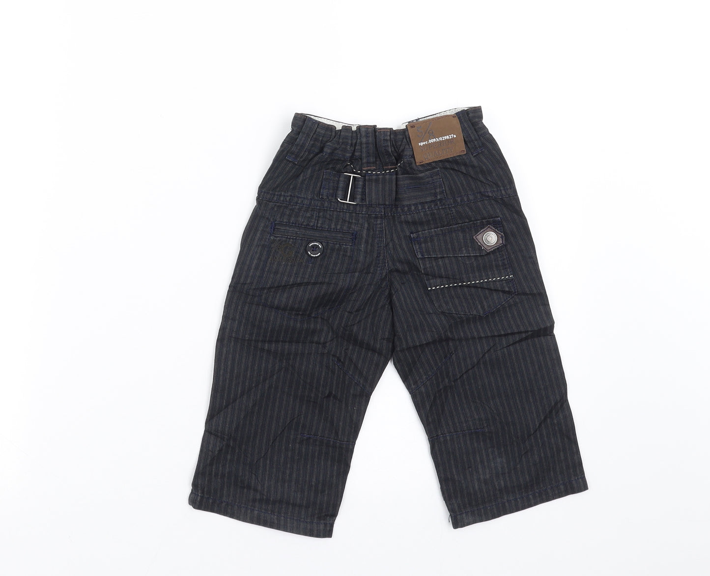 NEXT Boys Grey Striped   Trousers Size 9-12 Months