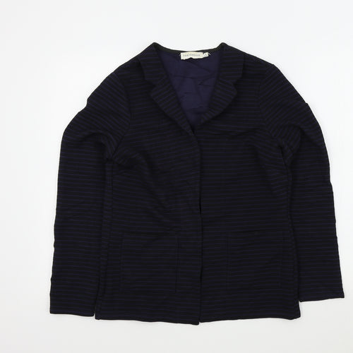 Paraphrase Womens Blue Striped  Jacket  Size 12