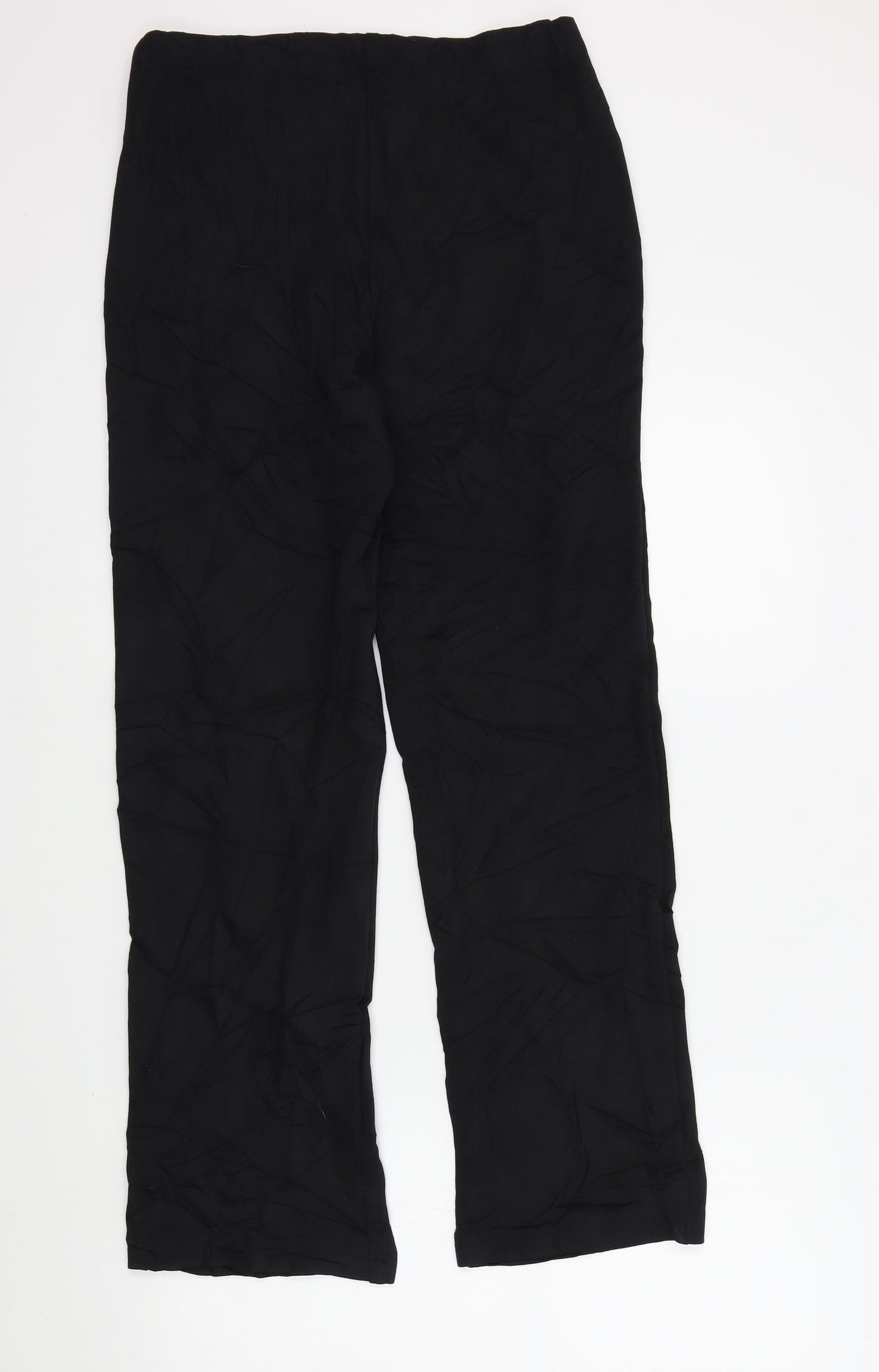 M&S Womens Black   Trousers  Size 10 L29 in