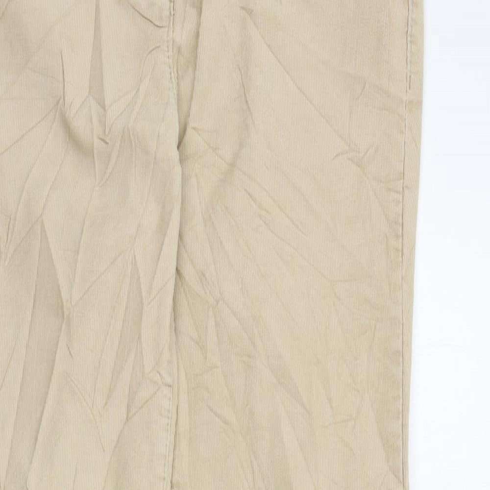 M&S Womens Beige   Trousers  Size 12 L30 in