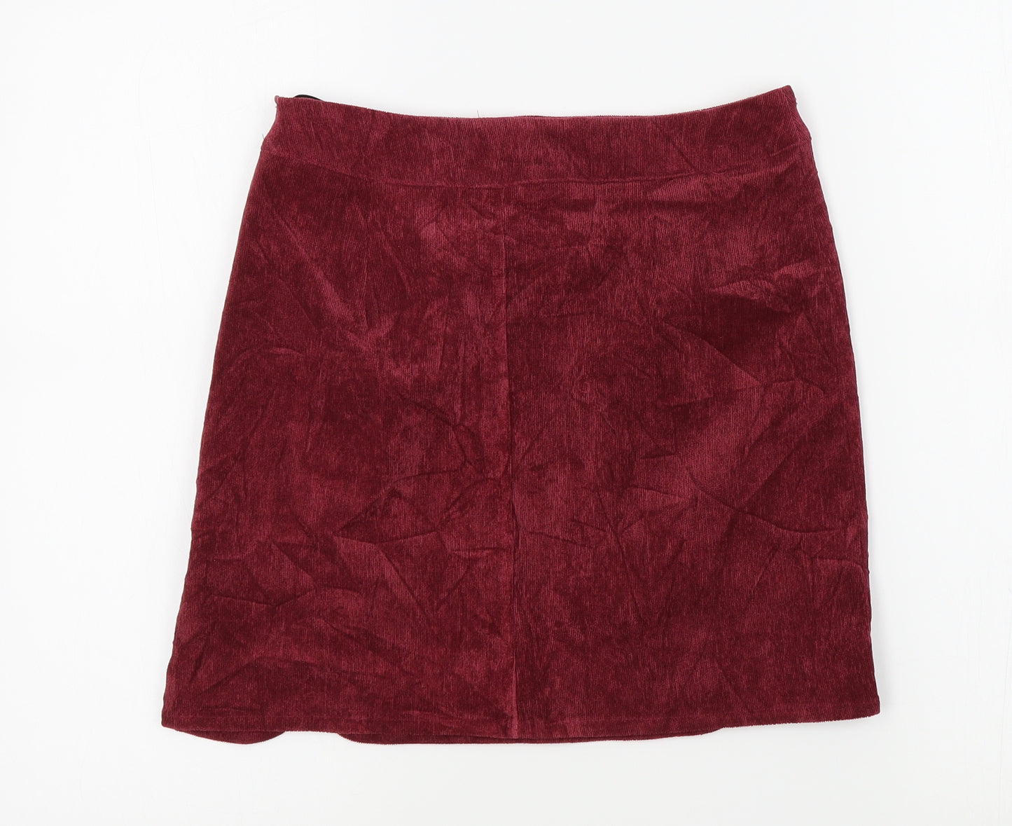 Boohoo Womens Red   A-Line Skirt Size 8